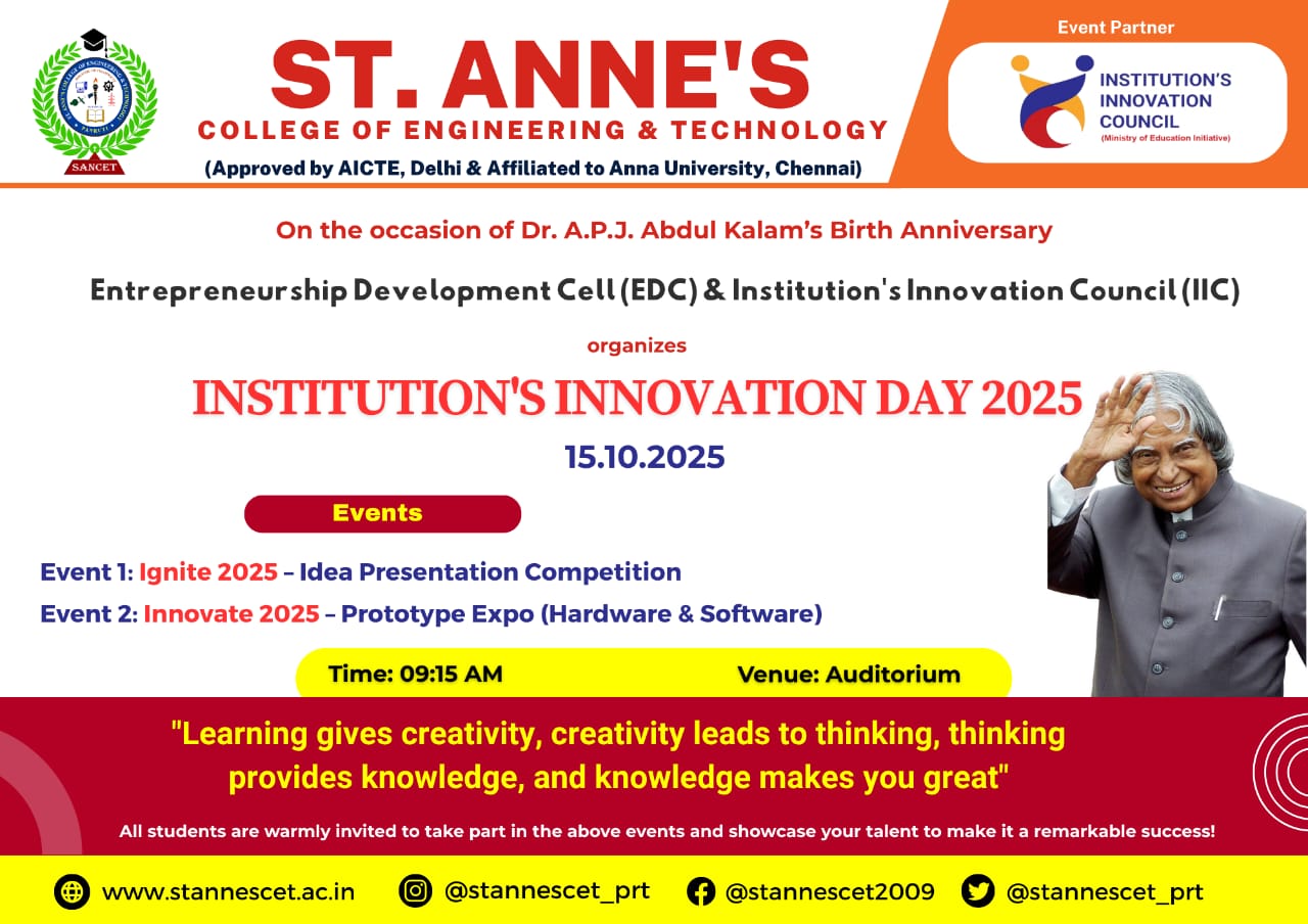 INSTITUTION'S INNOVATION DAY 2025 